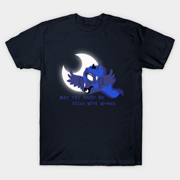 Princess Luna Best Wishes T-Shirt by TrailGrazer